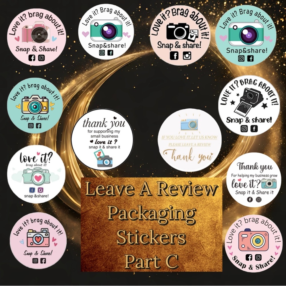 Stickers & labels PART C Leave a Review